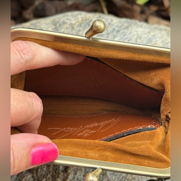 Patricia Nash Key Fob kisslock wallet floral leather - Picture 4 of 5